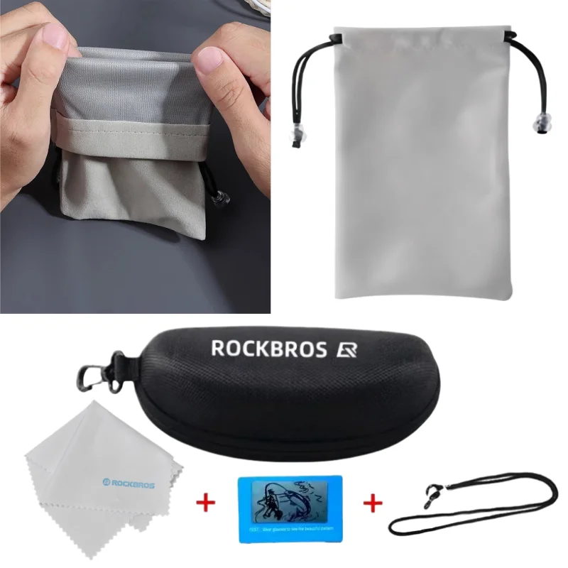 ROCKBROS polarisierte Fahrradbrille UV400, klares Sichtfeld, angenehm zu tragen, Schutzausrüstung für Outdoor-Sportarten – Detail 8