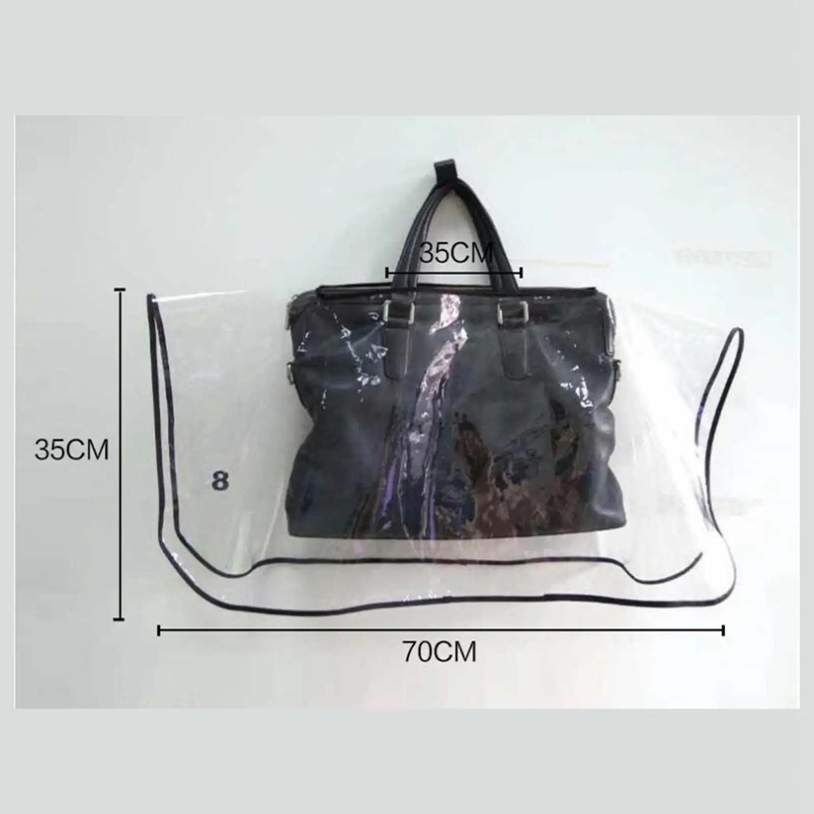 Clear EVA Handbag Waterproof Foldable Tote Bag Purses Rain Protector for Outdoor Trip Travel 70cmx35cm backpack cover