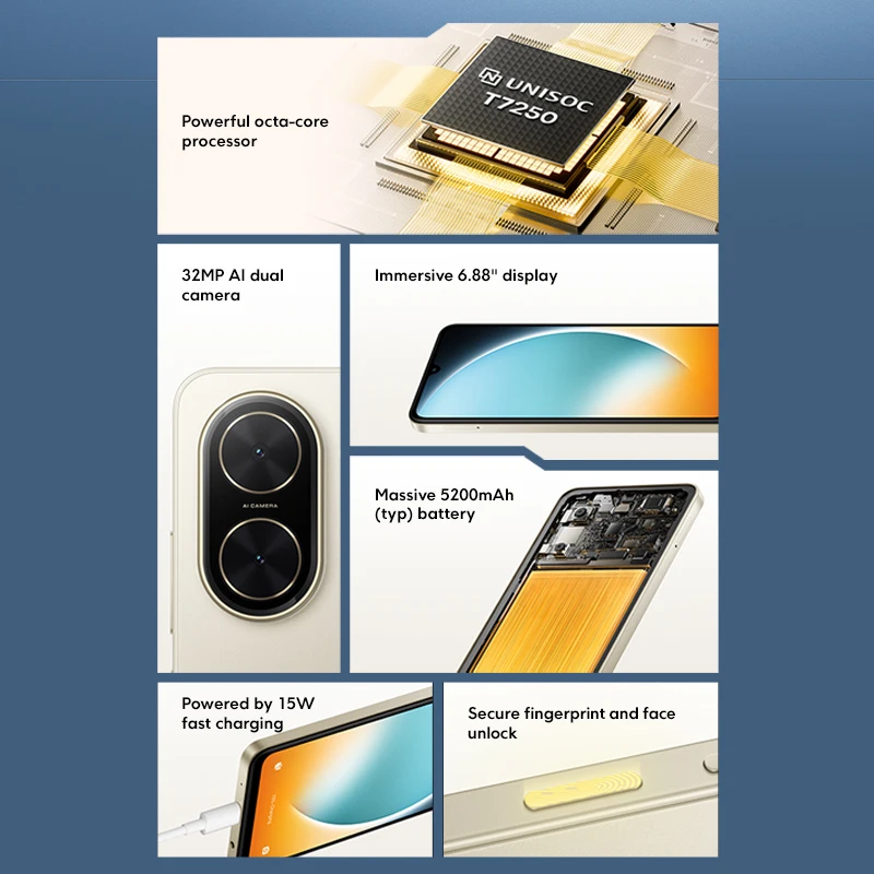 POCO C71 Global Version UNISOC T7250 processor 32MP AI dual camera