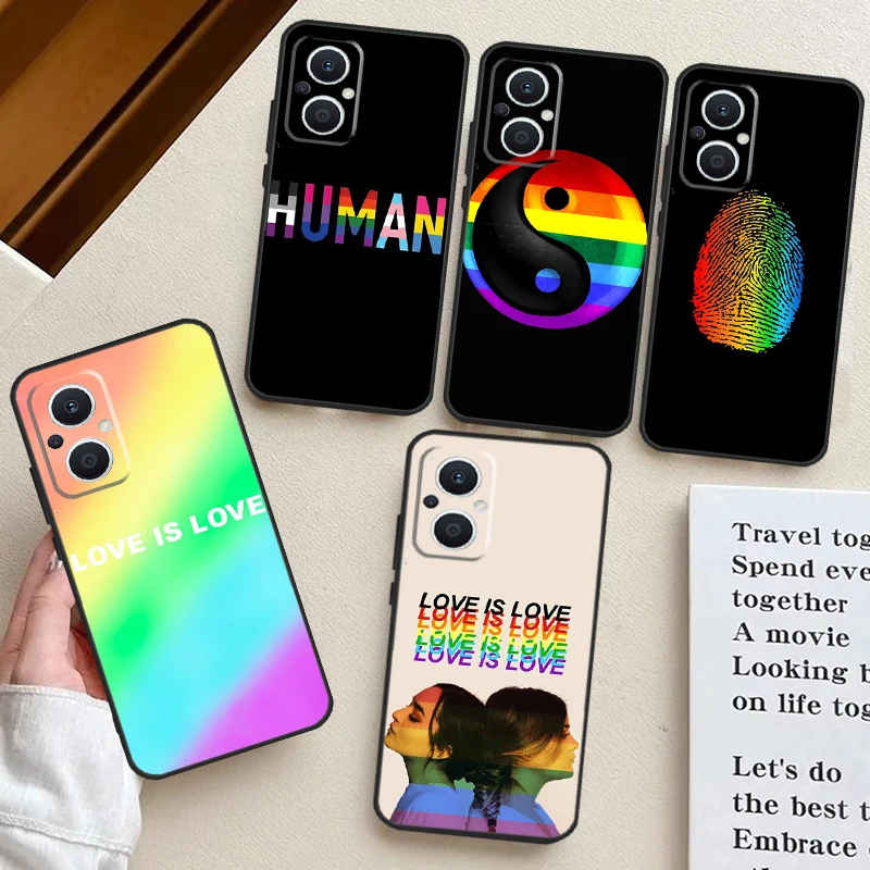 Gay Lesbiche Lgbt Rainbow Pride Case Per Oppo Find X5 X6 Pro X2 X3 Neo Lite Oppo Reno 10 Pro 8T 5Z 4Z 4 6 7 8 5 Lite Cover