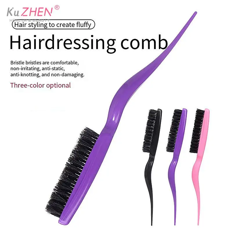 

Pro Hair Styling Brush Hair Comb Hair Styling Brush Styling Tool Hair Comb Bun Comb Bristle Comb Women's Hairstyle Long HairComb