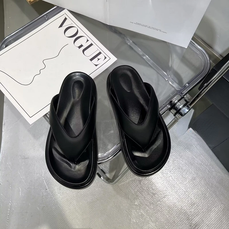 

Shoes for Women 2023 High Quality Flip Flops Women's Slippers Summer Casual Slippers Women Solid Flat with Shoes Ladies Zapatos