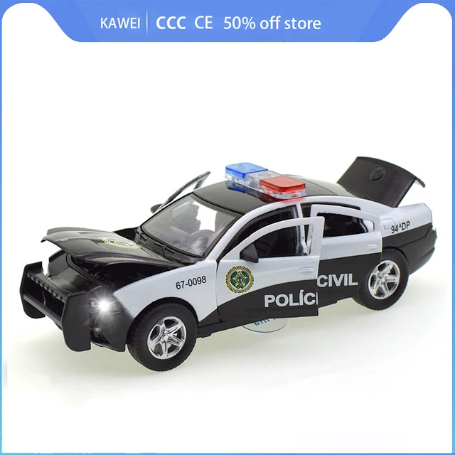 1:32 Police Car Station Wagon Car Model Alloy Diecasts Toy Vehicles Car Metal Model Simulation Pull Back Collection Kids Gift