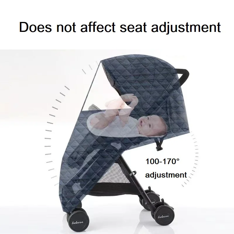 Universal Waterproof Winter Thicken RainCover Pushchairs Raincoat Full Cover Wind Dust Shield for Baby Stroller Accessories_voghion.com