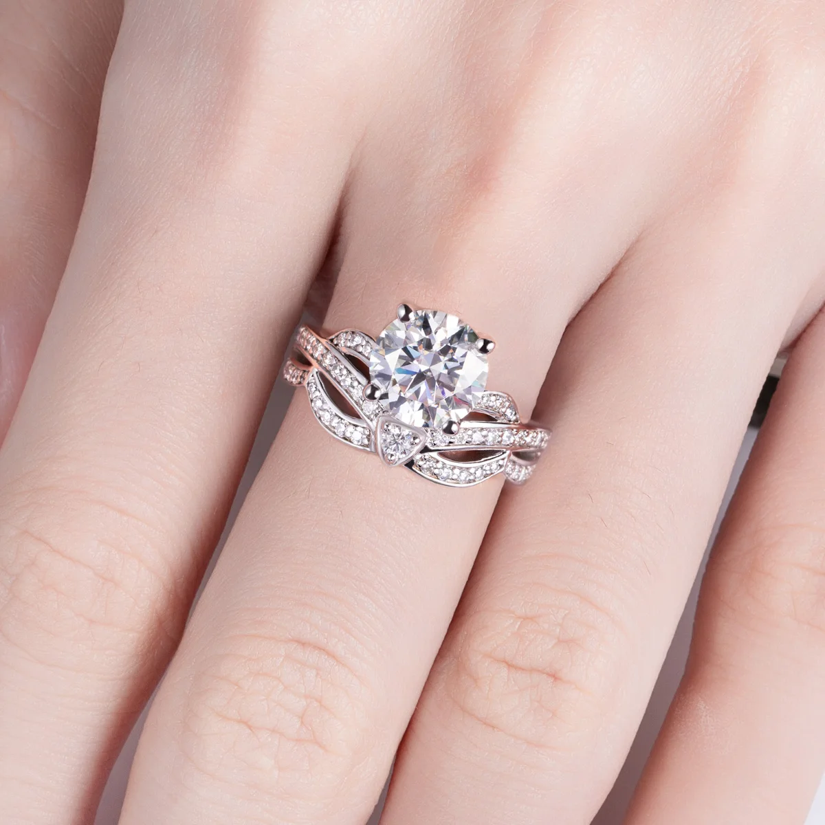 Engagement Ring 925 Sterling Silver