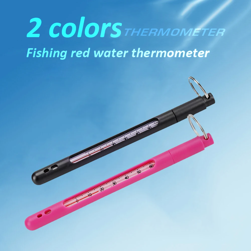 Fishing Water Thermometer with Carabiner Buckle Stream Water Temperature  Measurement Meter Tool Gear for Fly/Carp/Bass Fishing