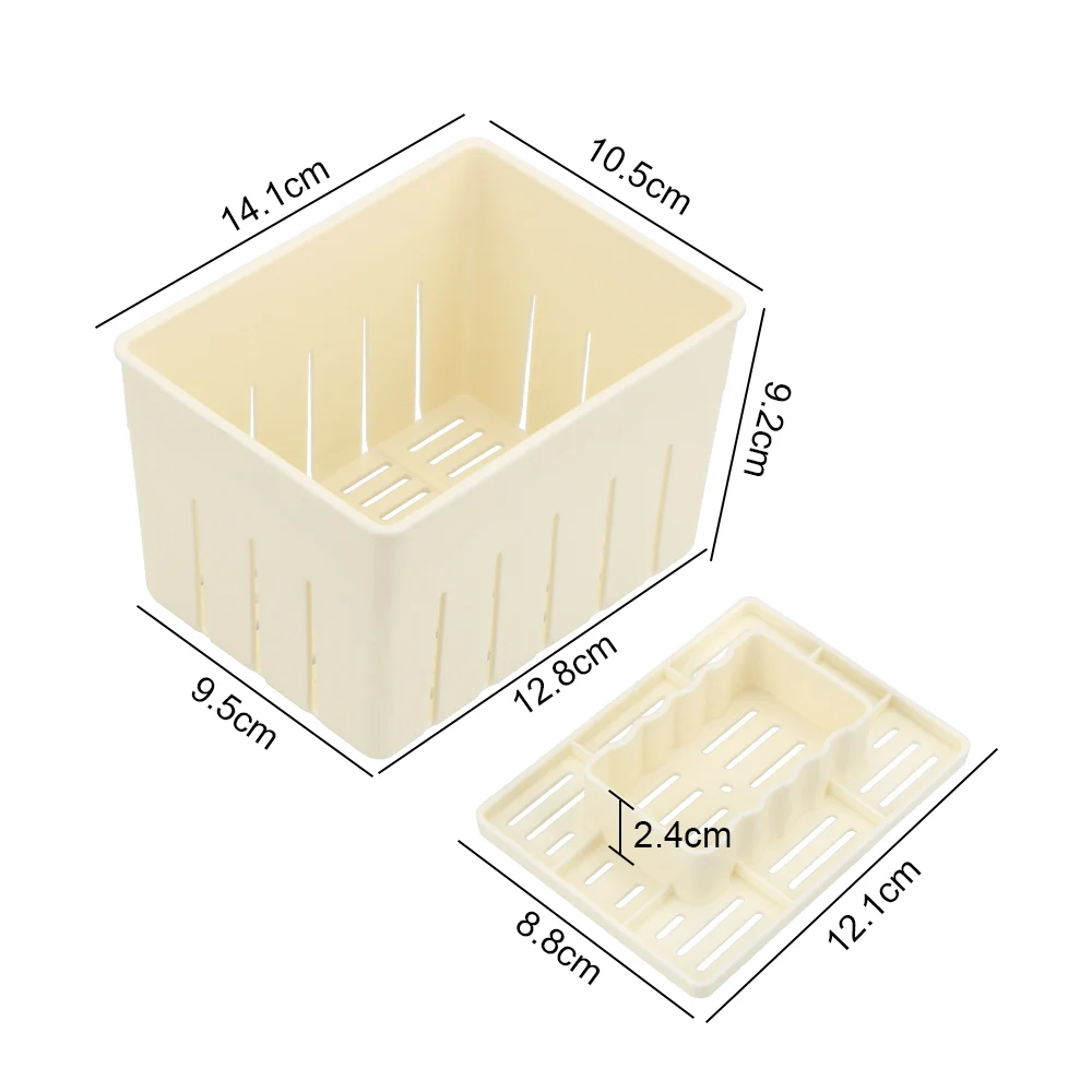 Soybean Curd Tofu Making Mold Kitchen Cooking Tool Set Homemade Plastic Tofu Press Mould DIY Mold Kitchen Gadgets Durable tofu mold