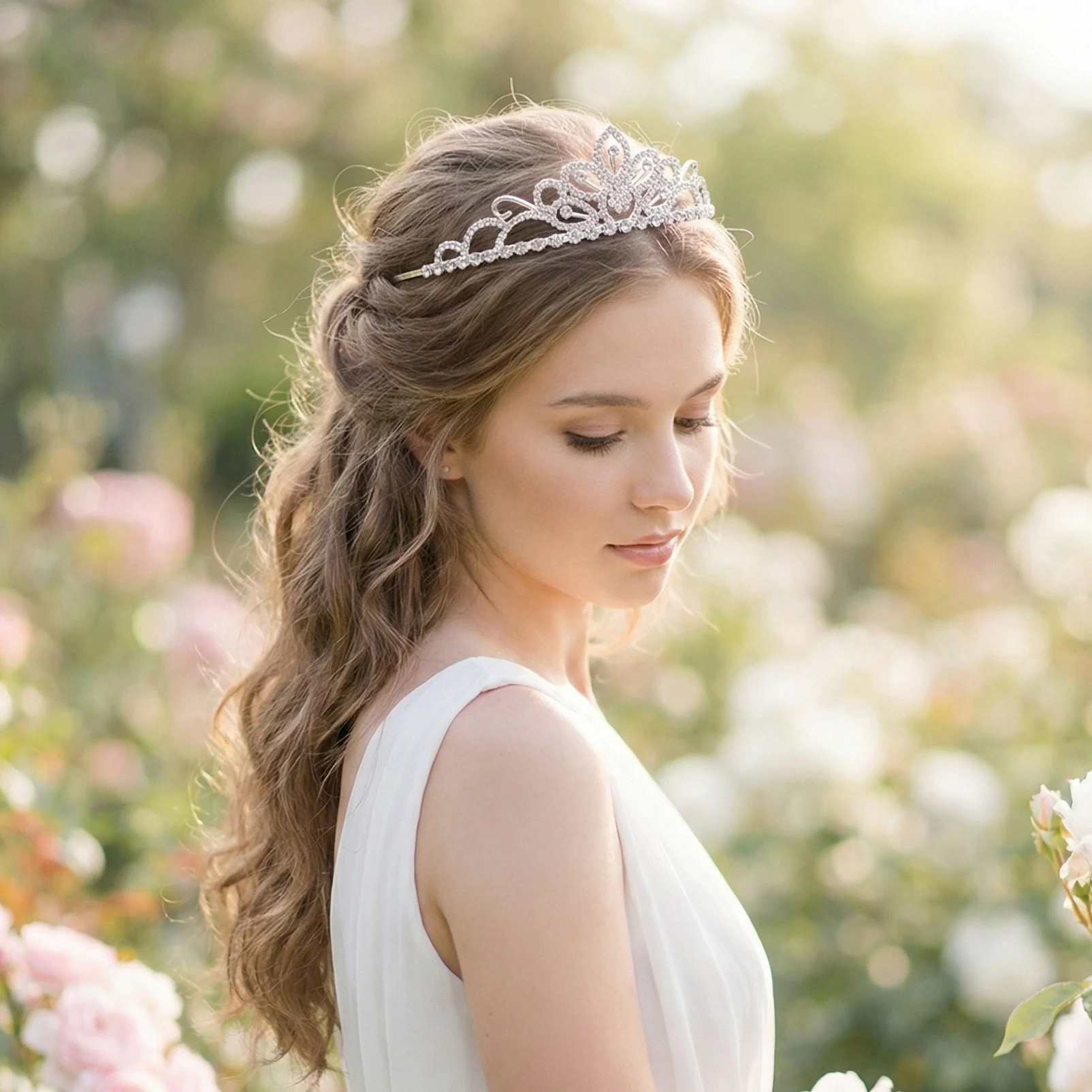 Party Queen Bridal Wedding Hair Accessories Headband Crowns Rhinestone Crown