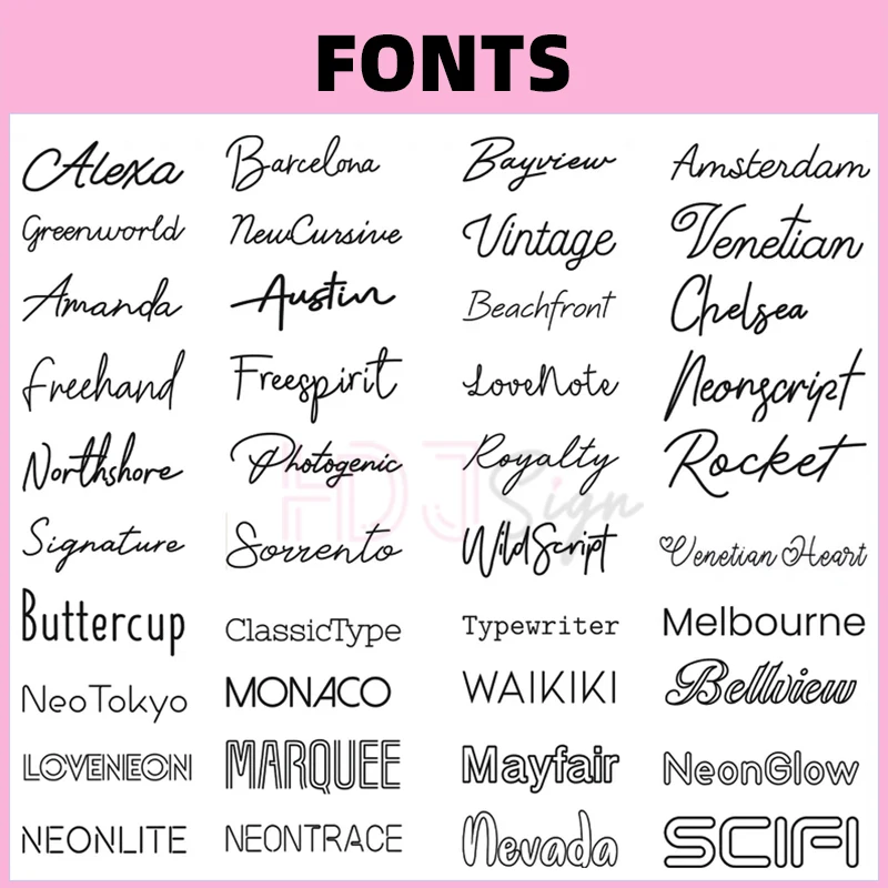 Customize Neon Sign Custom Personal LED Neon Lights Sign Name Decor Wedding Bar Salon Led Signs Bedroom Home Wall Decorations 6