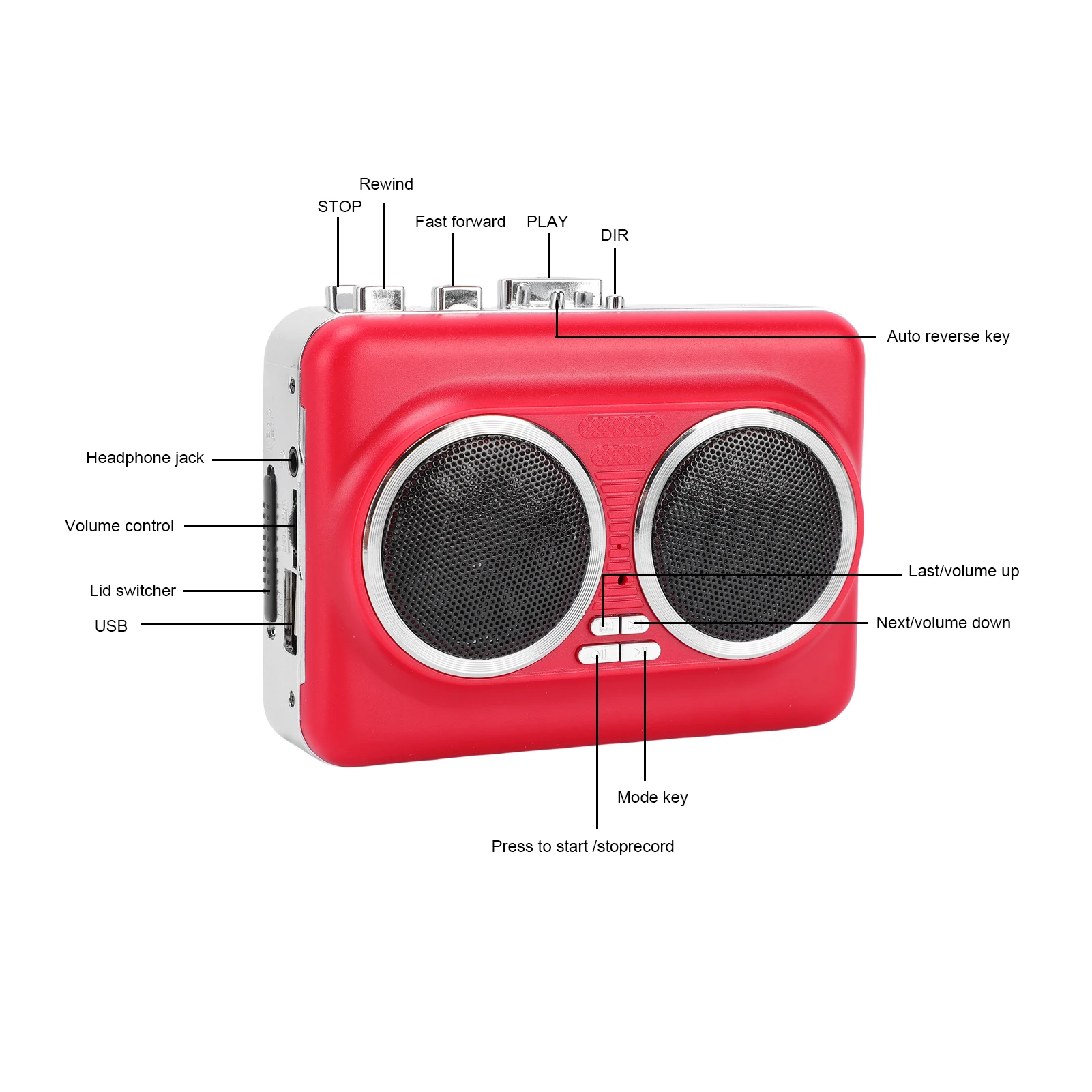 Portable Cassette to MP3 Player 5