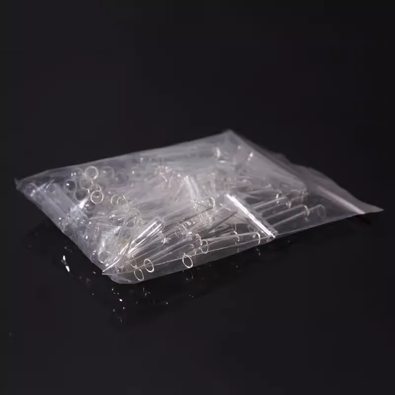 발효 튜브 Duchenne 테스트 튜브 유리 작은 튜브 미생물 작은 테스트 튜브 실험 장비, 6*30mm 100 개