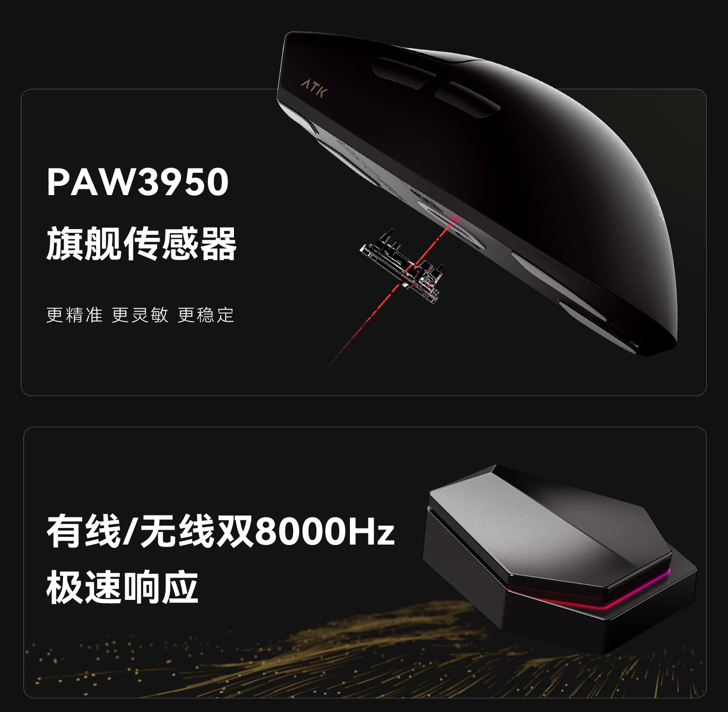 ATK X1 Ultimate Wireless Mouse Customized Wireless Dual Mode