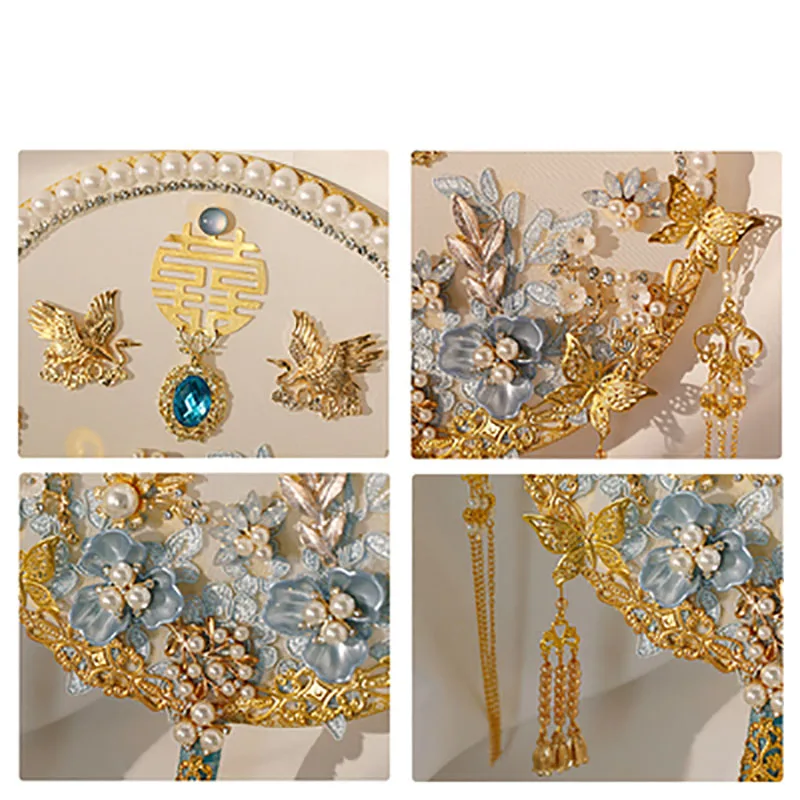 Chinese Wedding Hand Holding Fan, Ancient Style, Bride Group Fan, DIY Wedding Gifts