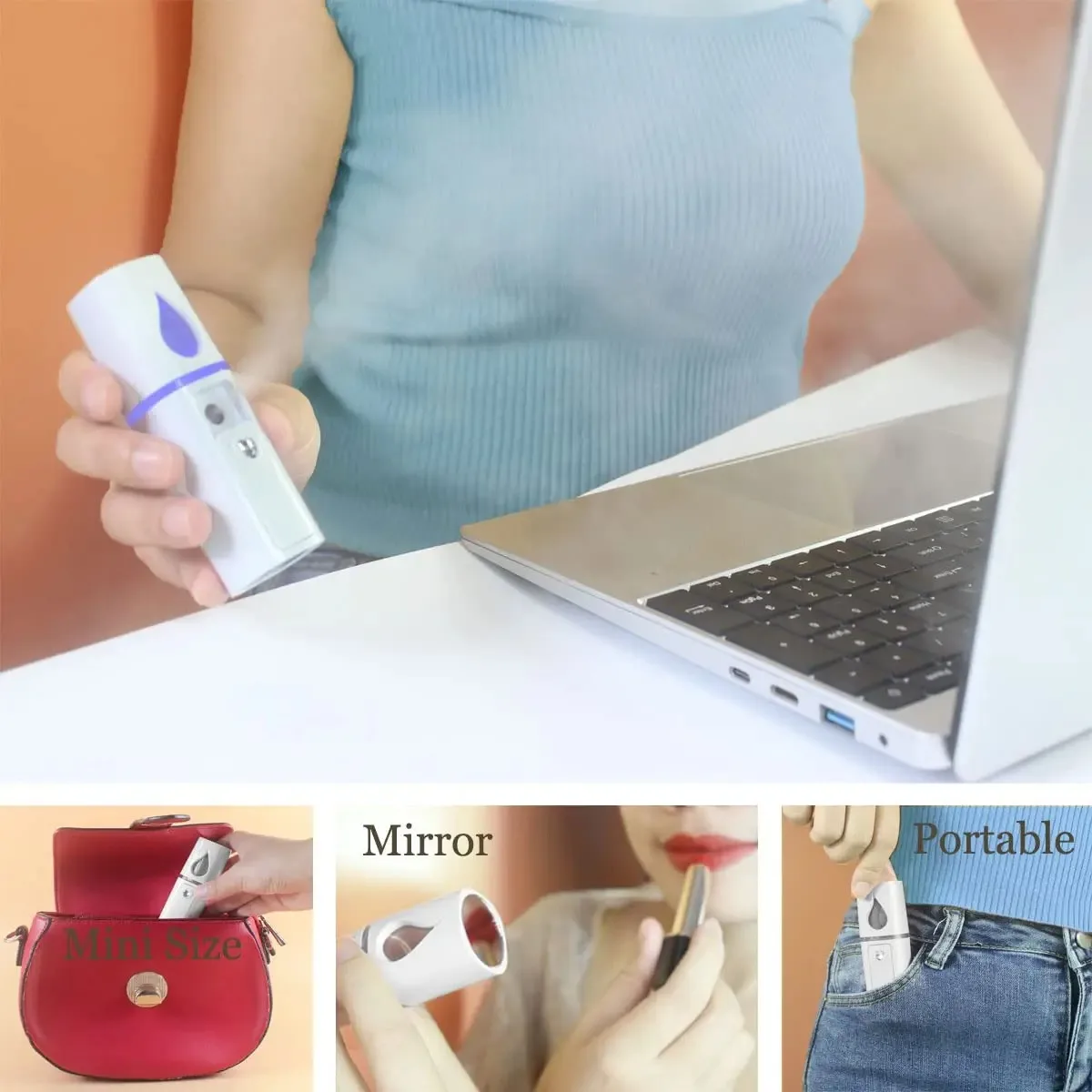 Mini Facial Steamer Nano Mist Spray for Skin Care