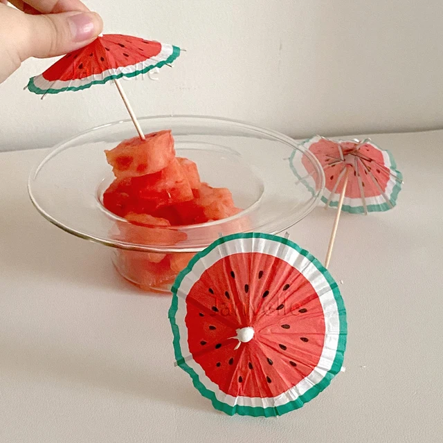 50Db Koktél Esernyőpálcák Dekoratív Fogpiszkálók Gyümölcs Cupcake Desszert Svédasztalos Napernyők - Image 5