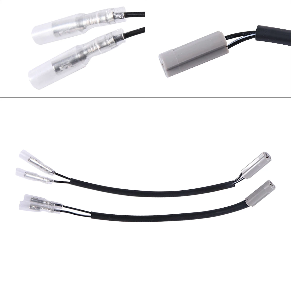 

2pcs Motorcycle LED Turn Signal Cable Wire Wiring Adapter Male Plug Fit for Yamaha YZF600 R6 YZF-R6 Motorbike