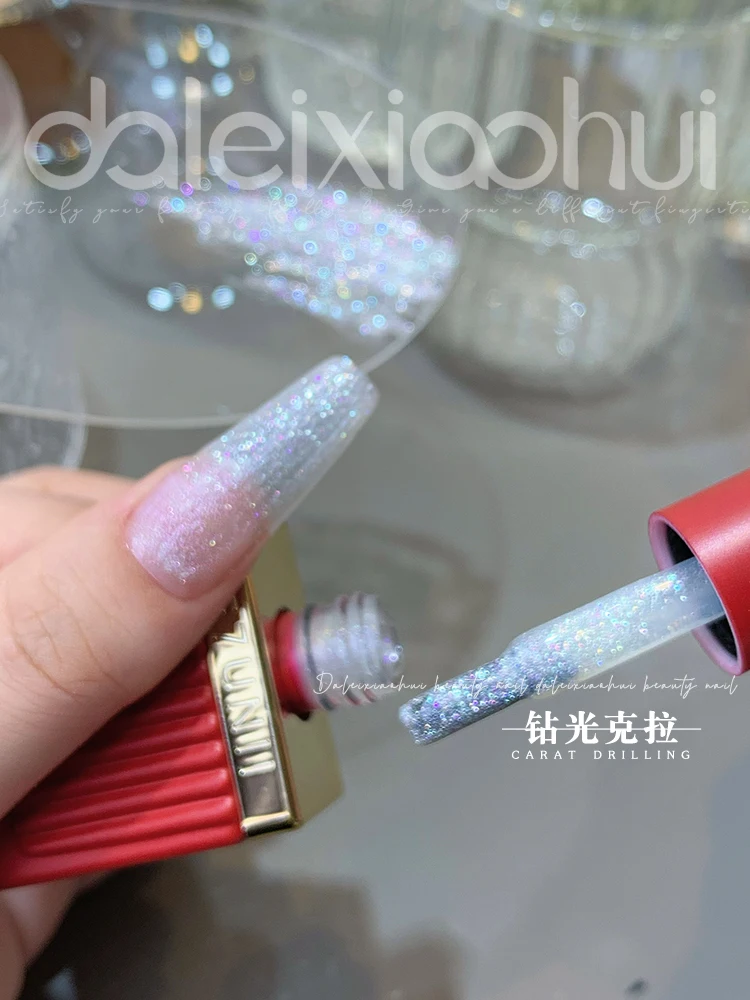 1Pc High-density Drill Light Flash Nail Gel Laser UV Nail Gel  Nail Art  DIY Nail Art Gel Nails Tool 6