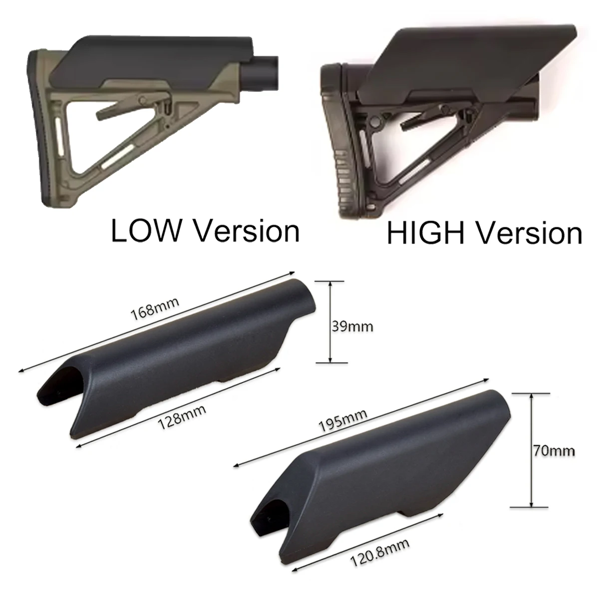 Tactical CTR CHEEK RISER AR15 Suitable for Non Gunstock Stock Buttstock AR 15 M4 Enhancer Low Height Nylon Airsoft Accessories picatinny riser mount scope riser mount picatinny rail accessories