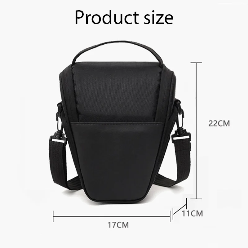 Waterproof Black Camera Shoulder Bag for DSLR Photographic Equipment