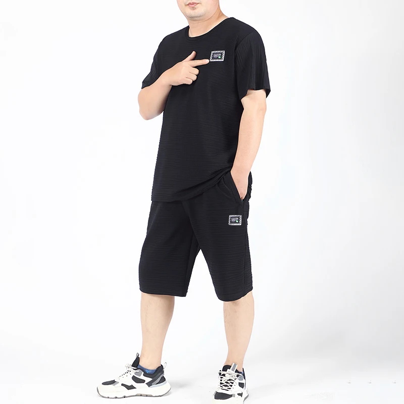 

New sweatsuit Men Two Piece Set Summer Sport Wear Fashion Mens Joggers Set O-neck T-shirt and Shorts Set Casual Tracksuit men