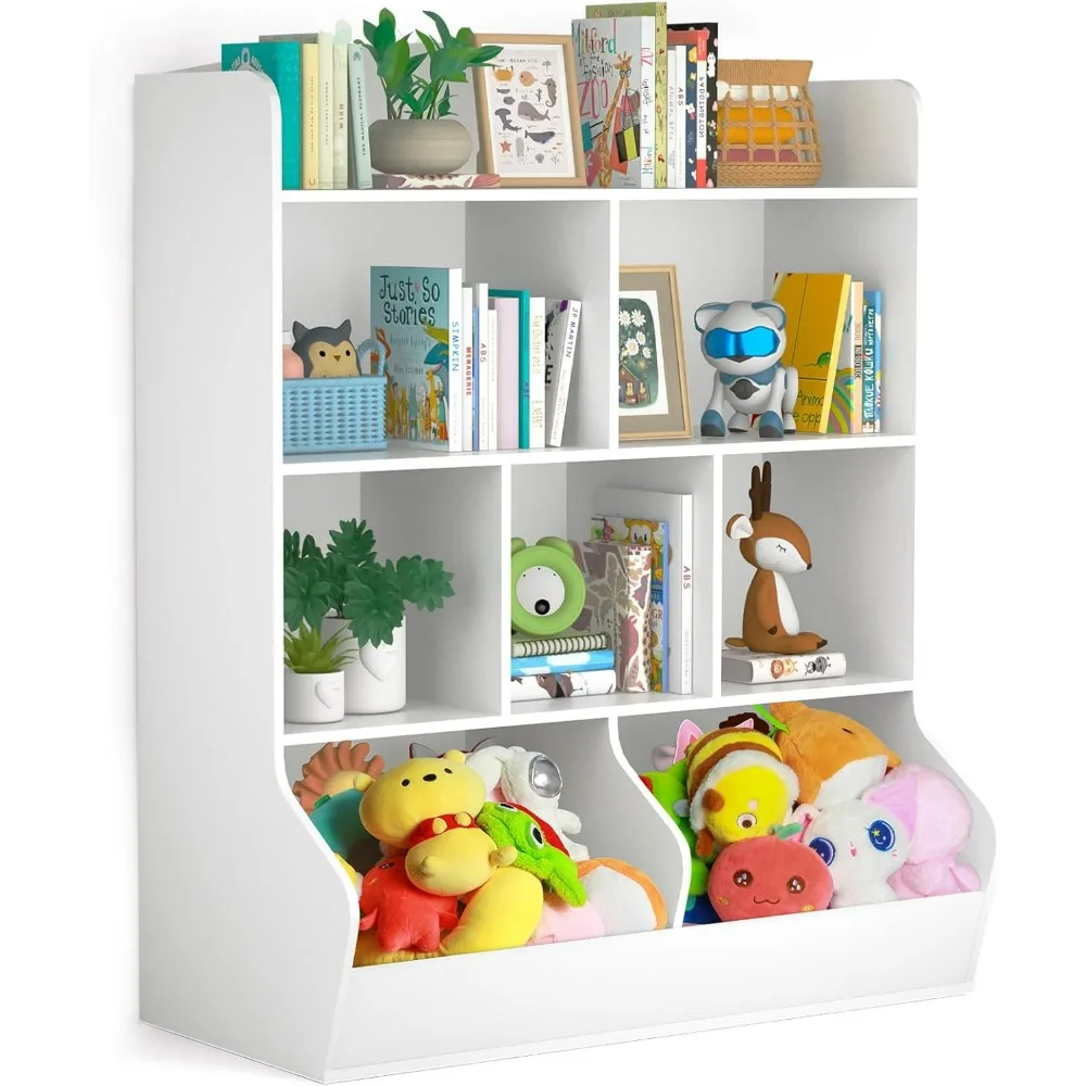 Children's cabinet, odorless, toy storage, storage cabinet for books and toys, can be painted and easy to clean.