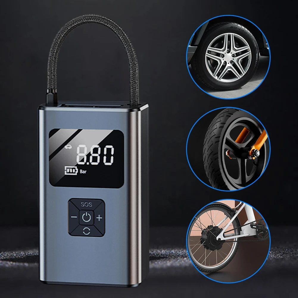 

New Car Tire Inflator Bicycles Air Pump 12V 150PSI Wired/Wireless Compressor Pump Electric Air Inflation For Motorcycles Balls