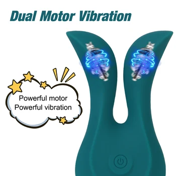 Sexy Rabbit Ear Pocket Vibrator for Women Nipple Clamps Clitoris Stimulator Vaginal Anal Plug Female Masturbator Sex Toys Erotic 2