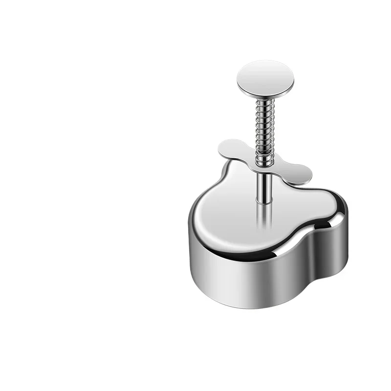 Burger Press Round Shape Stainless Steel Non-Stick Adjustable Hamburger Patty Maker Patty Making Mold Kitchen Tool
