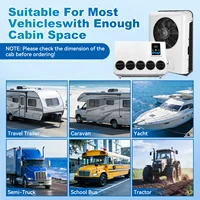 Aspligo 12V 24V Climatiseur de stationnement séparé pour camping-car, camion, tracteur, fourgonnette, caravane, autocaravane 6