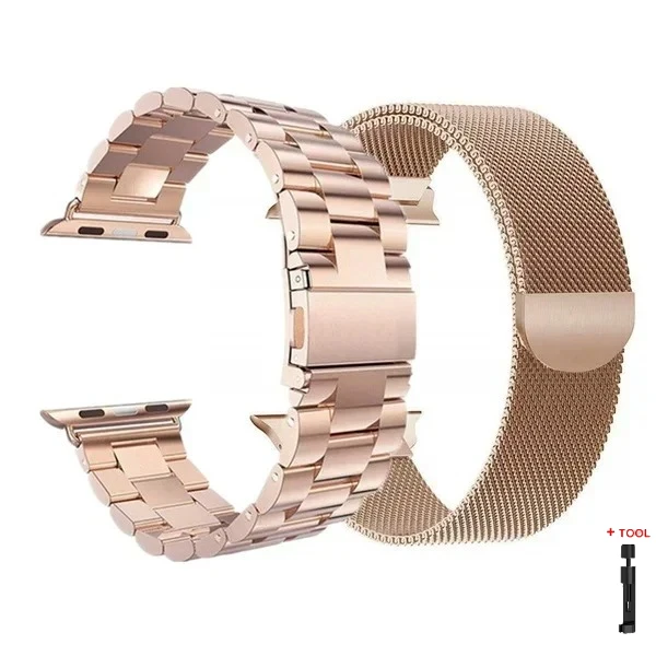 Premium Stainless Steel Metal Strap Bracelet