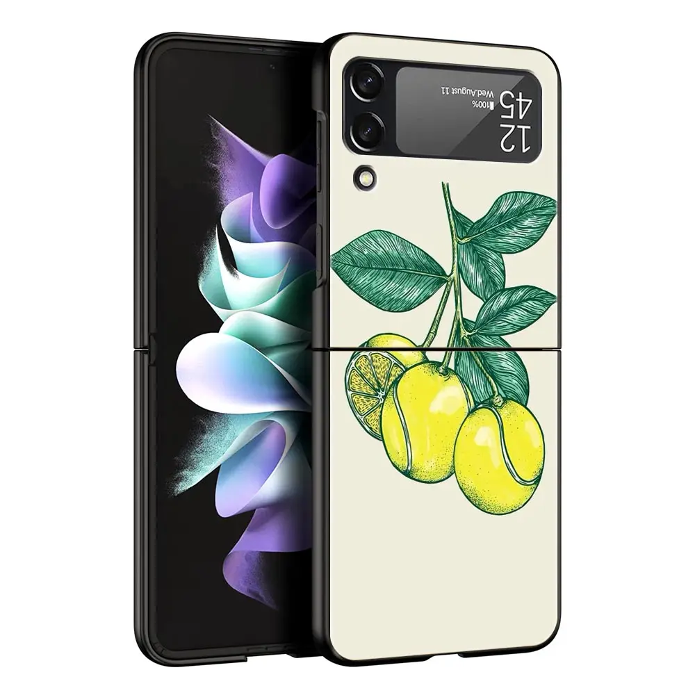 Elegant Black Tennis-Inspired Foldable Phone Case - Durable Hard Shell Cover