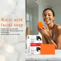 Savon au curcuma et aux acides de citron, savon fait à la main, barre de soins naturels pour la peau, savon à l'acide kojique pour hydrater et exfolier le visage et le corps, 1/3/5 pièces 6