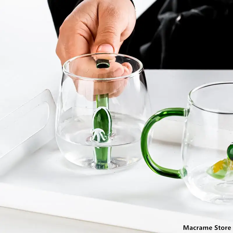 Cartoon Animal Borosilicate Glass Mug 5
