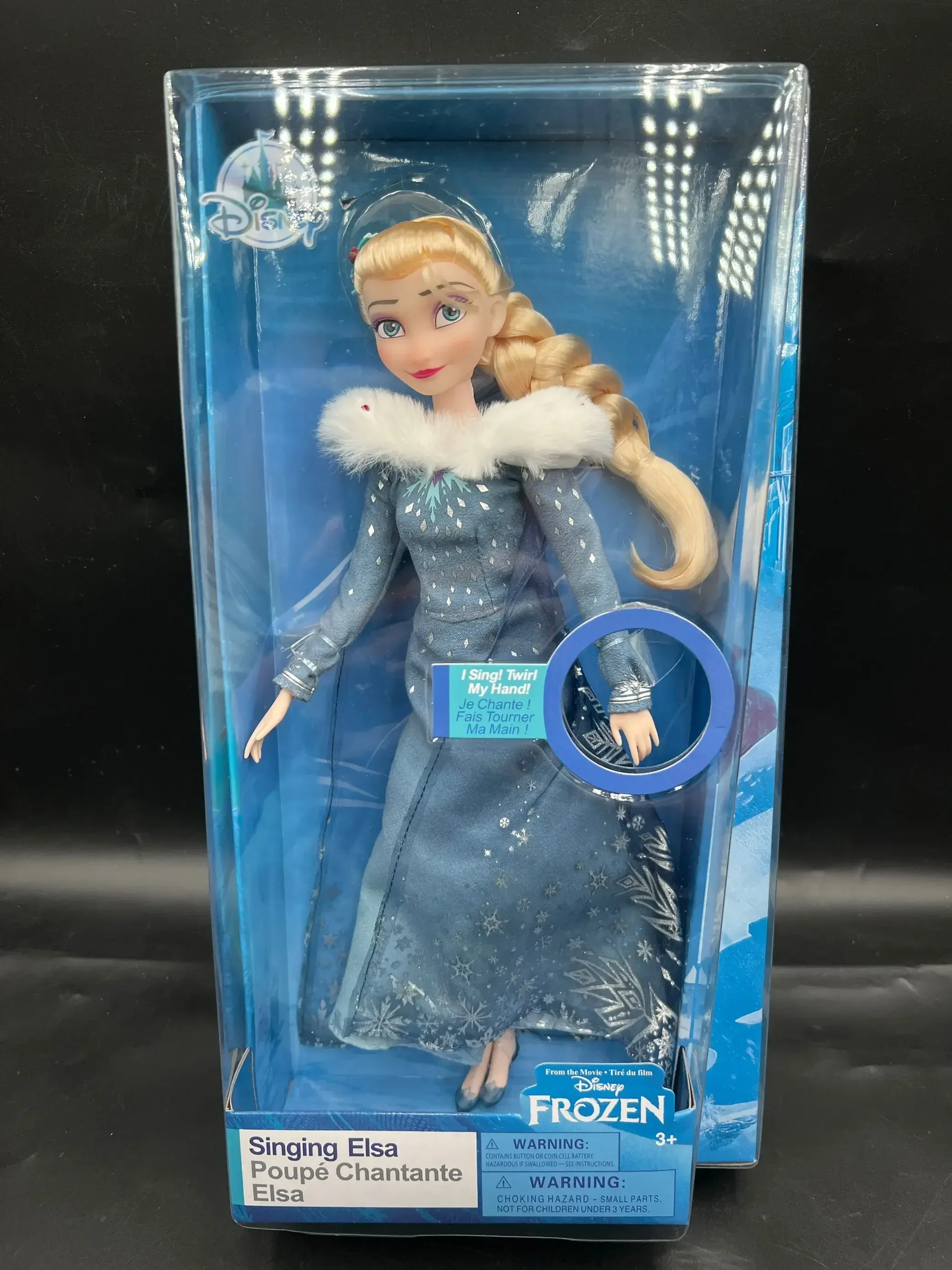 Frozen Elsa Fashion Hair Play music Doll with Princess Action Figure Gift Xmas Collectible Model fashion hair doll