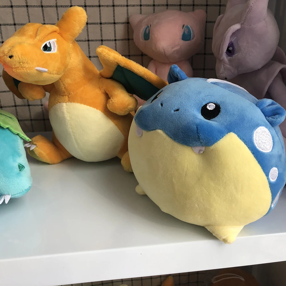 Hot Pokemon Plush Toy Tepig Gengar Steelix Dragonair Pikachu Riding Lapras Gyarados Doll Piplup Sylveon Xmas Gift for Kids