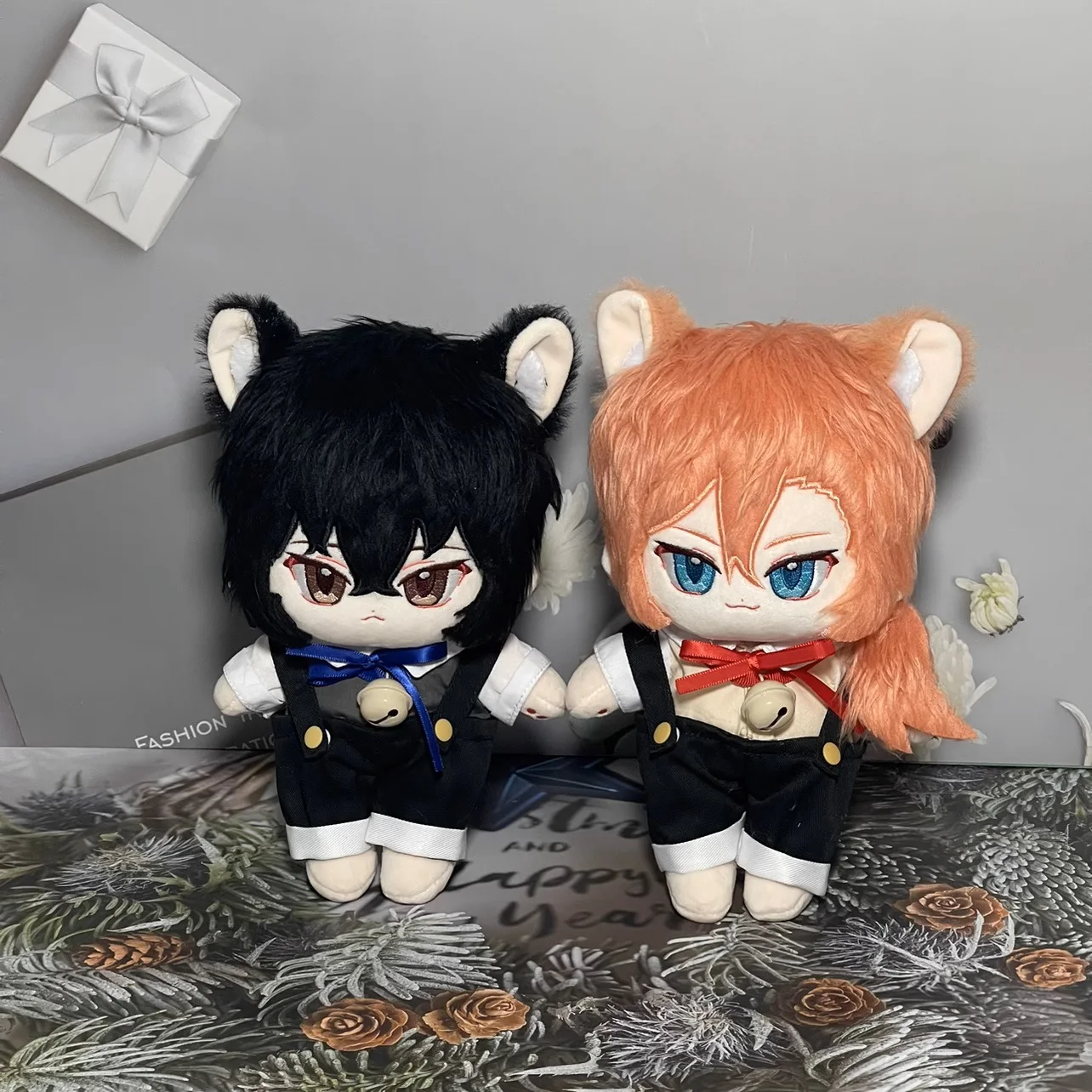 

Anime Bungo Stray Dogs Dazai Osamu Nakahara Chuuya 20cm Plush Toy Clothes Costume Cute Cosplay