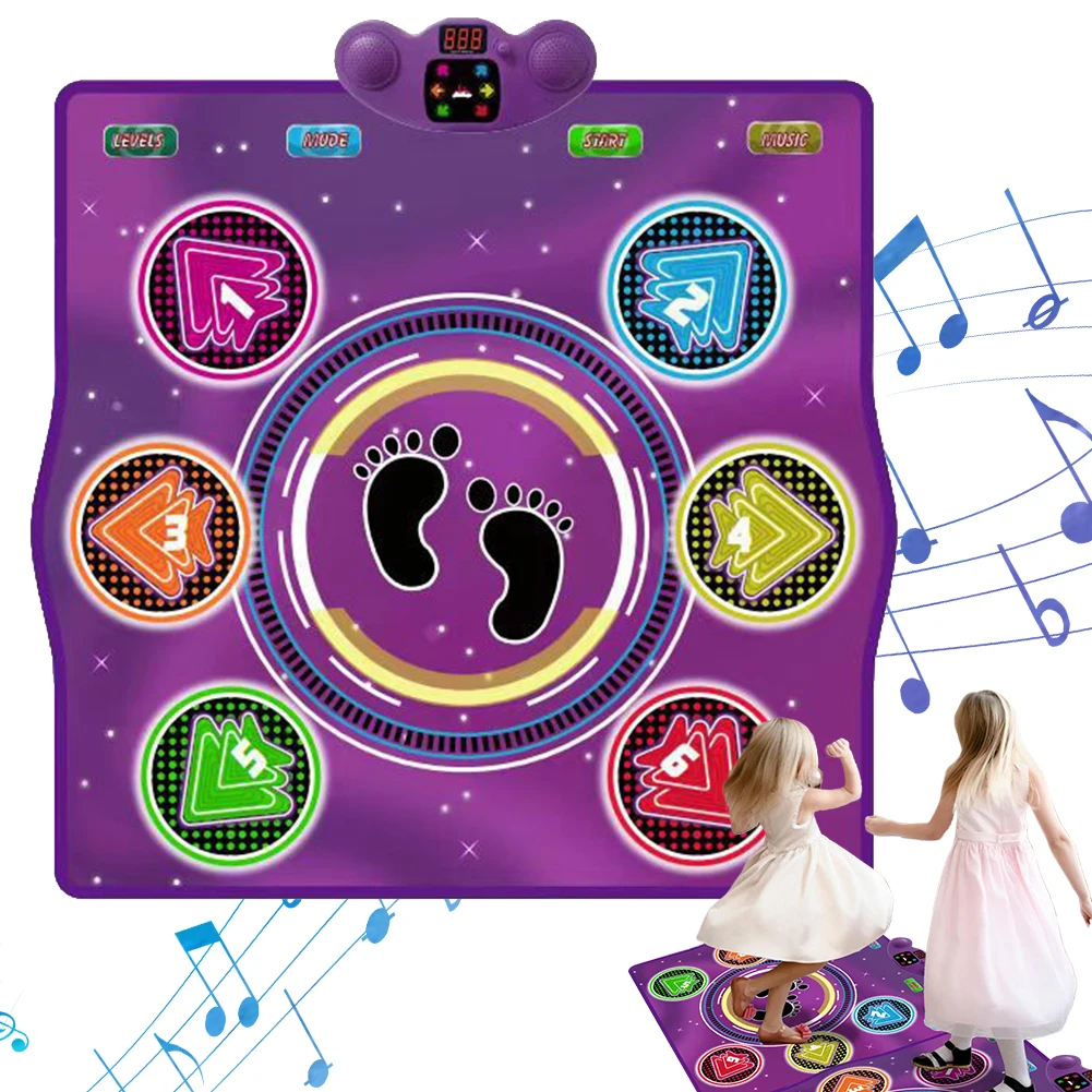 Electronic Dance Pad Wireless BT Dancing Mat Family Music Game Mat for Kids and Adults for Exercise & Games
