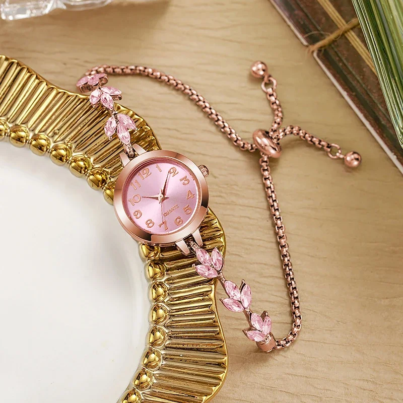 Elegant Women Watches Luxury Rhinestone Bracelet Bracelet