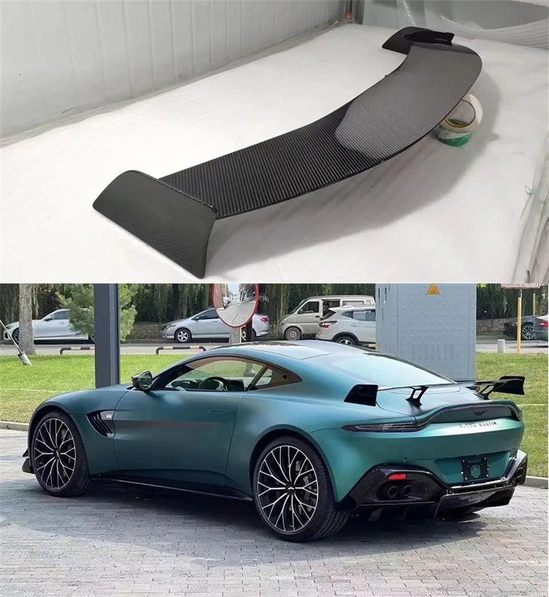 

For Aston Martin Vantnge 2018+ F1 Track Spoiler High Quality Real Carbon Fiber Car Rear Wing Trunk Lip Spoilers