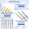 Acrylic Nail Brush Set 6/10Pcs Nail Art Brush 3D Nail Engraving Professional Nail Art Design Brush Tool Kit Gel Brush for Nail 5