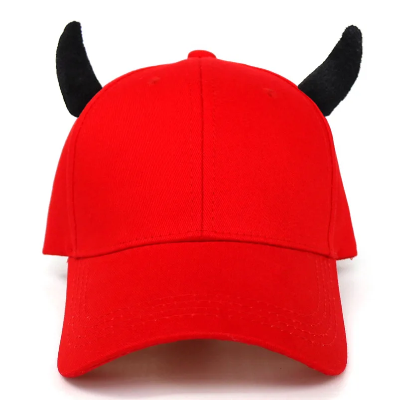 Hat Men Horned Devil Earwarmers Spring Fall Fashion Baseball Cap Women Outdoor Fashion Summer Cap Sun