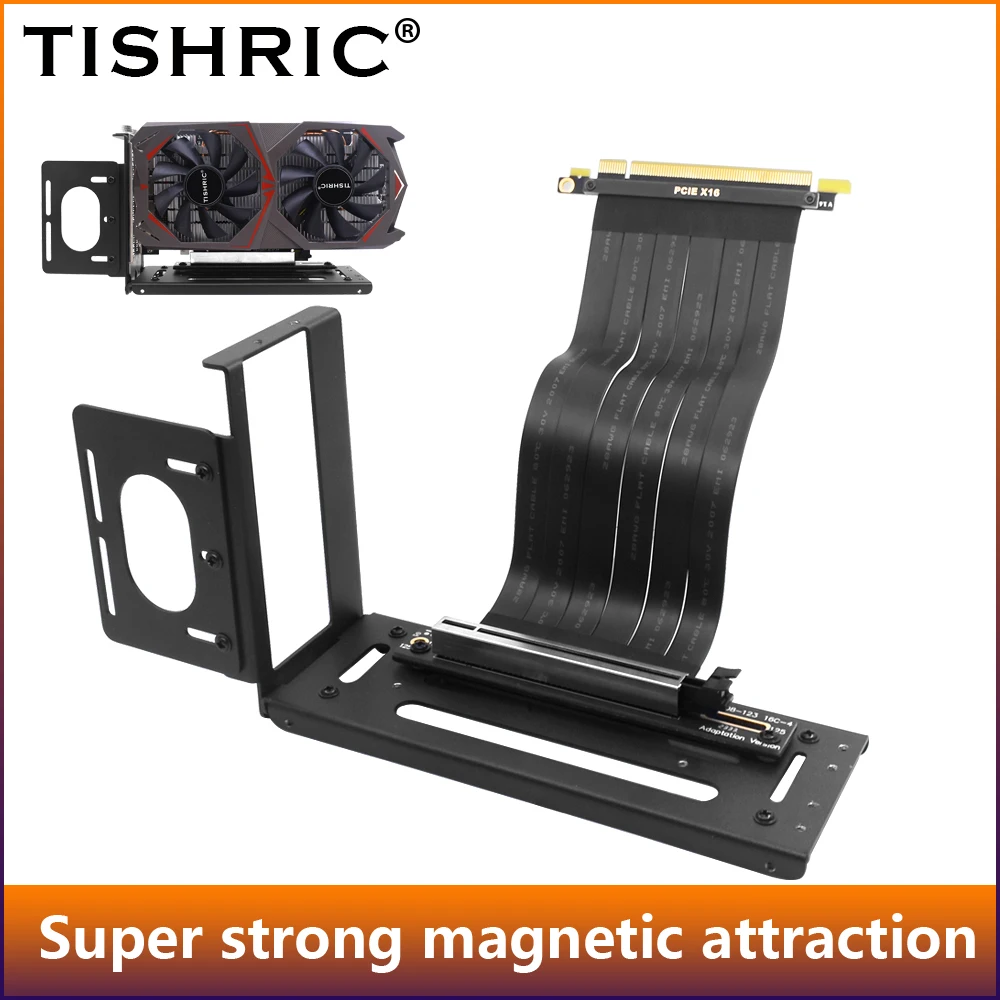 Tishric pcie 3 0 16x to 16x riser card video card pci e slot extender