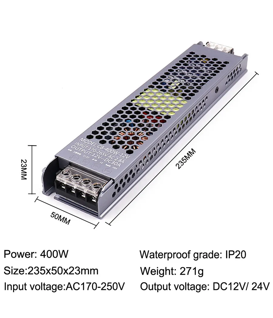 200 300w 400w 500 transformador led driver