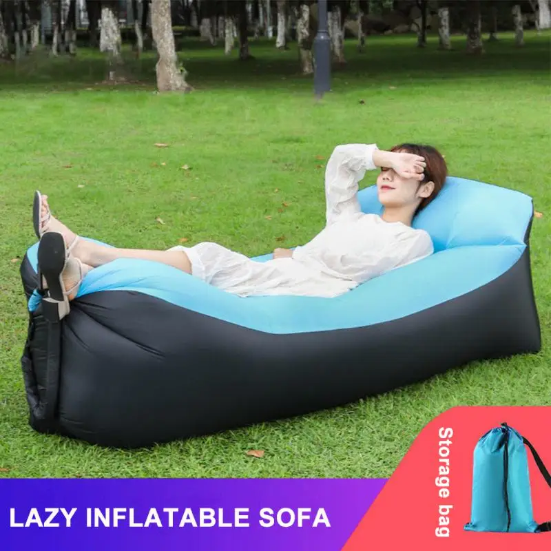 Inflatable Beach Lounge Chair，Camping Chair，Inflatable Lounge Chair with Pillow，Portable，Waterproof，Camping，Travel，Beach，Inflatable Sofa，Ideal for Picnic 