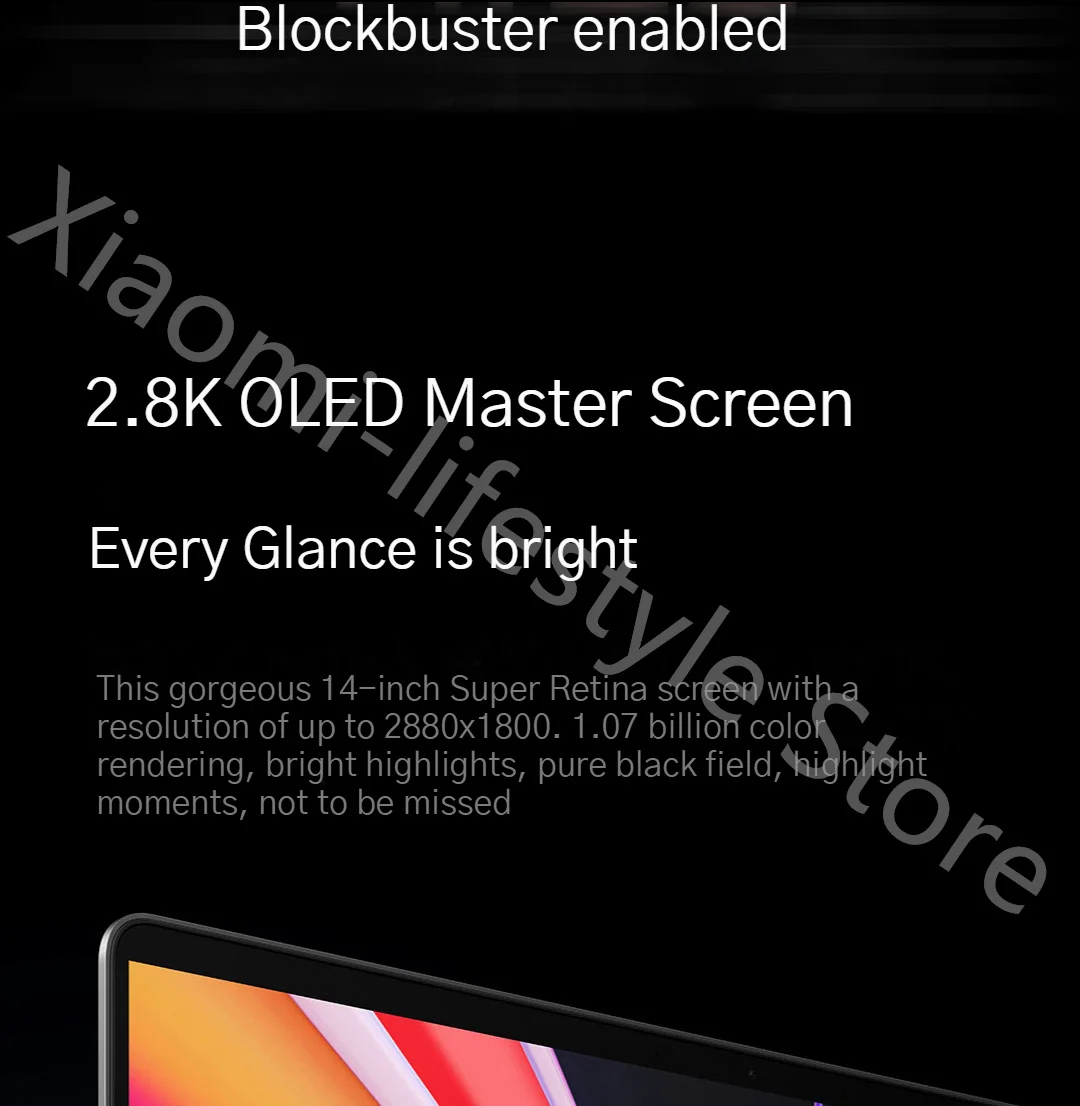 Xiaomi Mi Book 14 2022 Laptop with Intel Core i7-1260P/i5-1240P, RTX2050/MX550/Iris Xe Graphics, 14