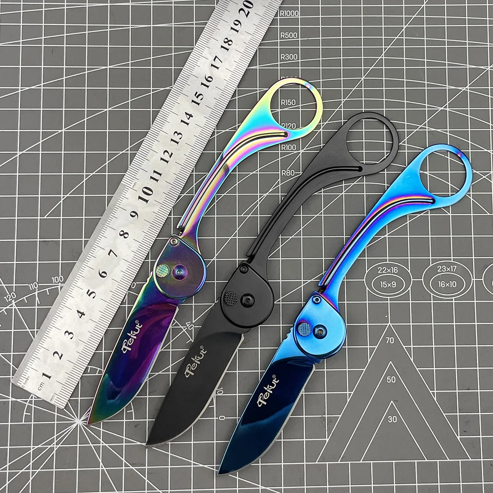 

Tekut Folding Knife with 7Cr17MoV Stainless Steel Blade EDC Outdoor Pocket Knife with Pocketclip LK5260 Skinner