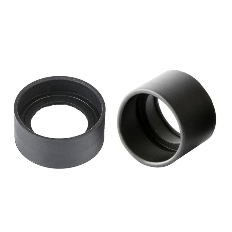 

2Pcs Microscope Eyecups Black-Ocular Cover Guards for Binocular Trinocular Microscopio Portable Eye Dropship
