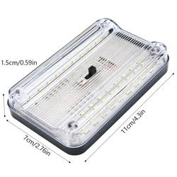 Enhanced Car Interior Roof Light - 12V LED Ceiling Lamp with On/Off Switch (Other)