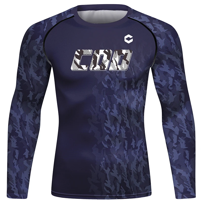 

Cody Lundin Anti-UV Tights Rashguard Hiking Cycling Surfing T-shirt Camouflage Print Men UV Sun Protection Long Sleeve Shirt Bjj