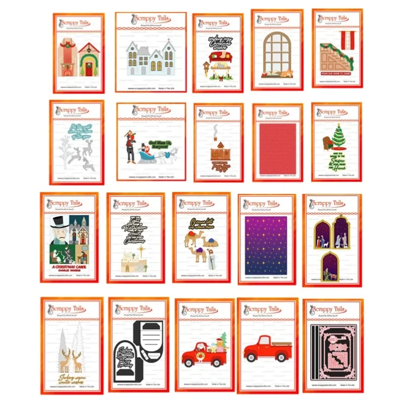 Christmas Metal Cutting Dies Silicone Stamps Scrapbooking Stencil Photo Album Card DIY